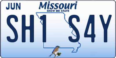 MO license plate SH1S4Y