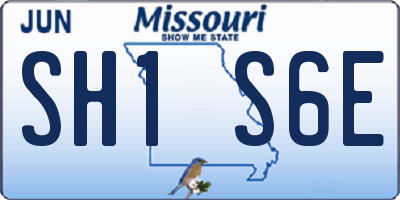 MO license plate SH1S6E