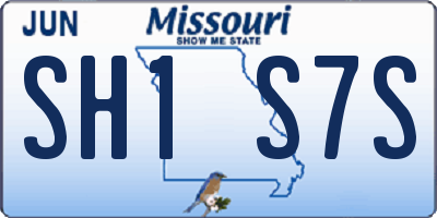 MO license plate SH1S7S