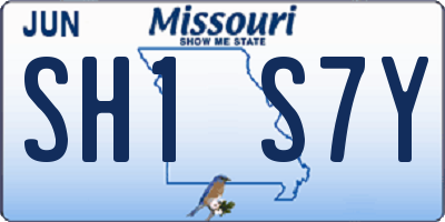 MO license plate SH1S7Y