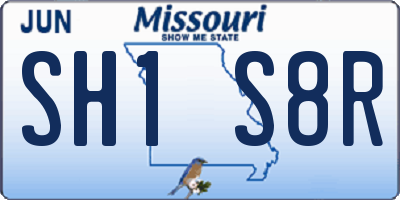 MO license plate SH1S8R