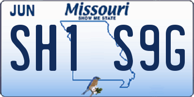 MO license plate SH1S9G