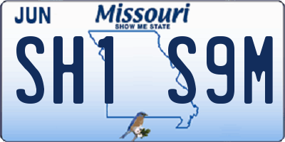 MO license plate SH1S9M