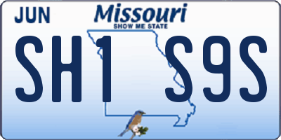 MO license plate SH1S9S