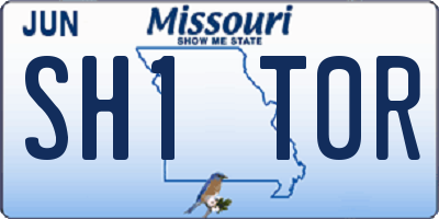 MO license plate SH1T0R