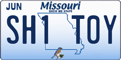 MO license plate SH1T0Y