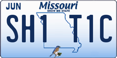 MO license plate SH1T1C
