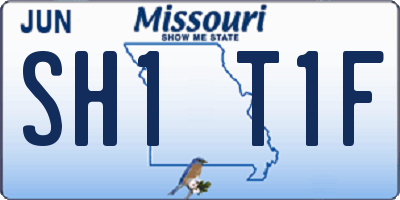 MO license plate SH1T1F