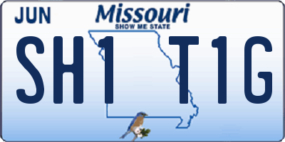 MO license plate SH1T1G