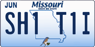 MO license plate SH1T1I
