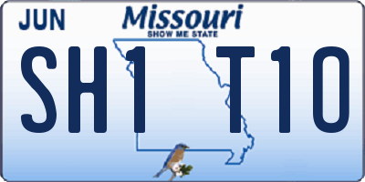 MO license plate SH1T1O