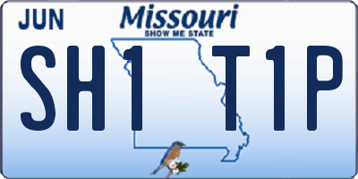 MO license plate SH1T1P