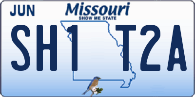 MO license plate SH1T2A
