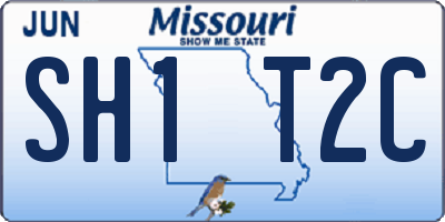 MO license plate SH1T2C