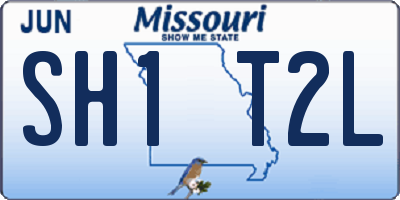 MO license plate SH1T2L