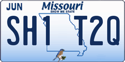 MO license plate SH1T2Q