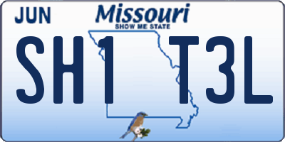 MO license plate SH1T3L