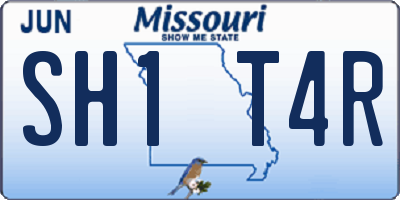 MO license plate SH1T4R