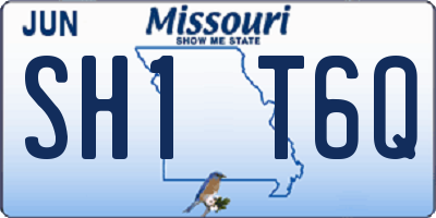 MO license plate SH1T6Q