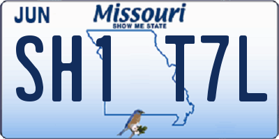MO license plate SH1T7L