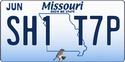 MO license plate SH1T7P