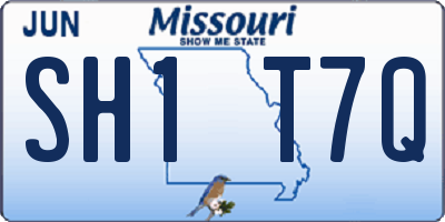 MO license plate SH1T7Q