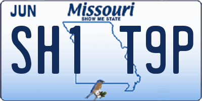 MO license plate SH1T9P