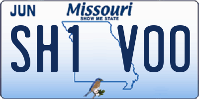 MO license plate SH1V0O