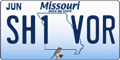 MO license plate SH1V0R