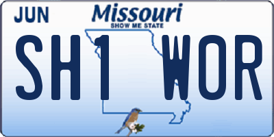 MO license plate SH1W0R