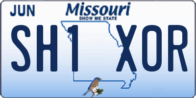 MO license plate SH1X0R