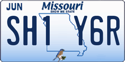 MO license plate SH1Y6R