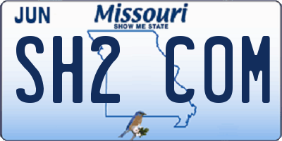 MO license plate SH2C0M