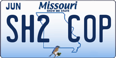 MO license plate SH2C0P