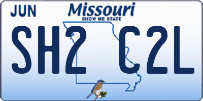 MO license plate SH2C2L