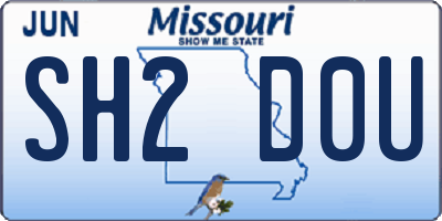 MO license plate SH2D0U