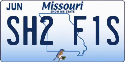 MO license plate SH2F1S
