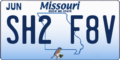 MO license plate SH2F8V