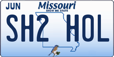 MO license plate SH2H0L