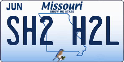 MO license plate SH2H2L