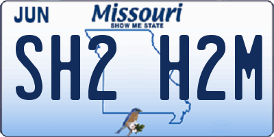 MO license plate SH2H2M