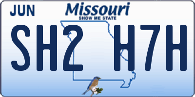 MO license plate SH2H7H