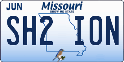 MO license plate SH2I0N