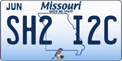 MO license plate SH2I2C