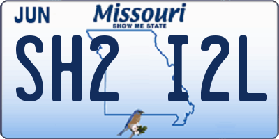 MO license plate SH2I2L