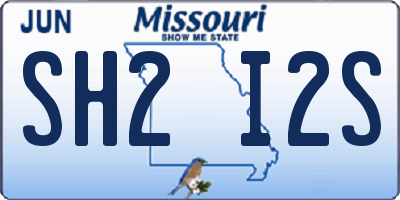 MO license plate SH2I2S