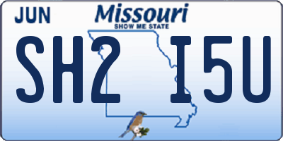 MO license plate SH2I5U