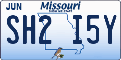 MO license plate SH2I5Y