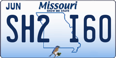 MO license plate SH2I6O