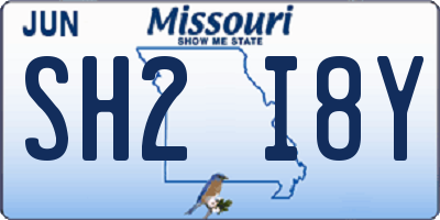 MO license plate SH2I8Y
